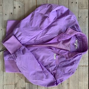 PURPLE CROPPED MEMBERS ONLY JACKET